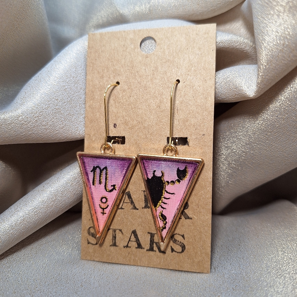 Hand painted earrings